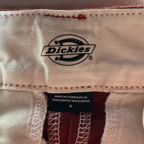 Dickies Women’s Brick Red Pant - Size 0 - Picture 3 of 5